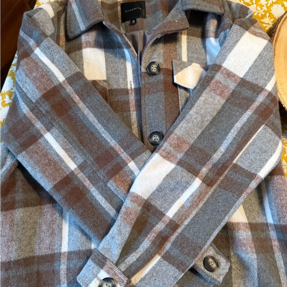 Dynamite Multi-Color Plaid Jacket
